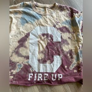 Central Michigan crop long sleeve tee